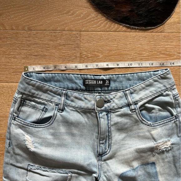 Vintage Inspired Design Lab Denim Size 26 Distressed Patchwork Jeans - Picture 7 of 16